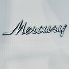 Mercury Script Emblem Oem Vintage Fender Quarter Panel Badge Nameplate