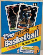 1992-93 Topps NBA Series 2 Factory Sealed Basketball Box/36 Packs