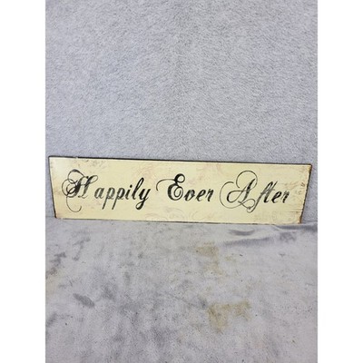 Hobby Lobby Happily Ever After Wood Sign Home Decor Wedding 19'' Long