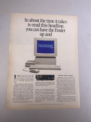 Apple 1980's vintage original magazine ad (Nibble Magaz.) 1 page - FREE SHIPPING