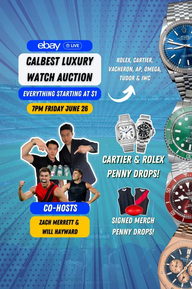 🚨 CALBEST | HUGE LUXURY WATCH AUCTION | SUBMARINER & SANTOS PENNY DROP 🔥