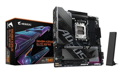 Gigabyte B840M Elite WIFI6E B840 AM5 mATX DDR5 - AMD Sockel AM5 (Ryzen Zen4) - M