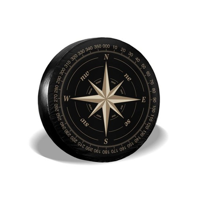 #ad #ad Compass Rose Black Spare Tire Cover UV Sun Wheel Covers Fit for Trailer RV ... $24.99