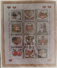 1990 - Design Works ~ "Months of the Year" ~ Counted Cross Stitch  #9128