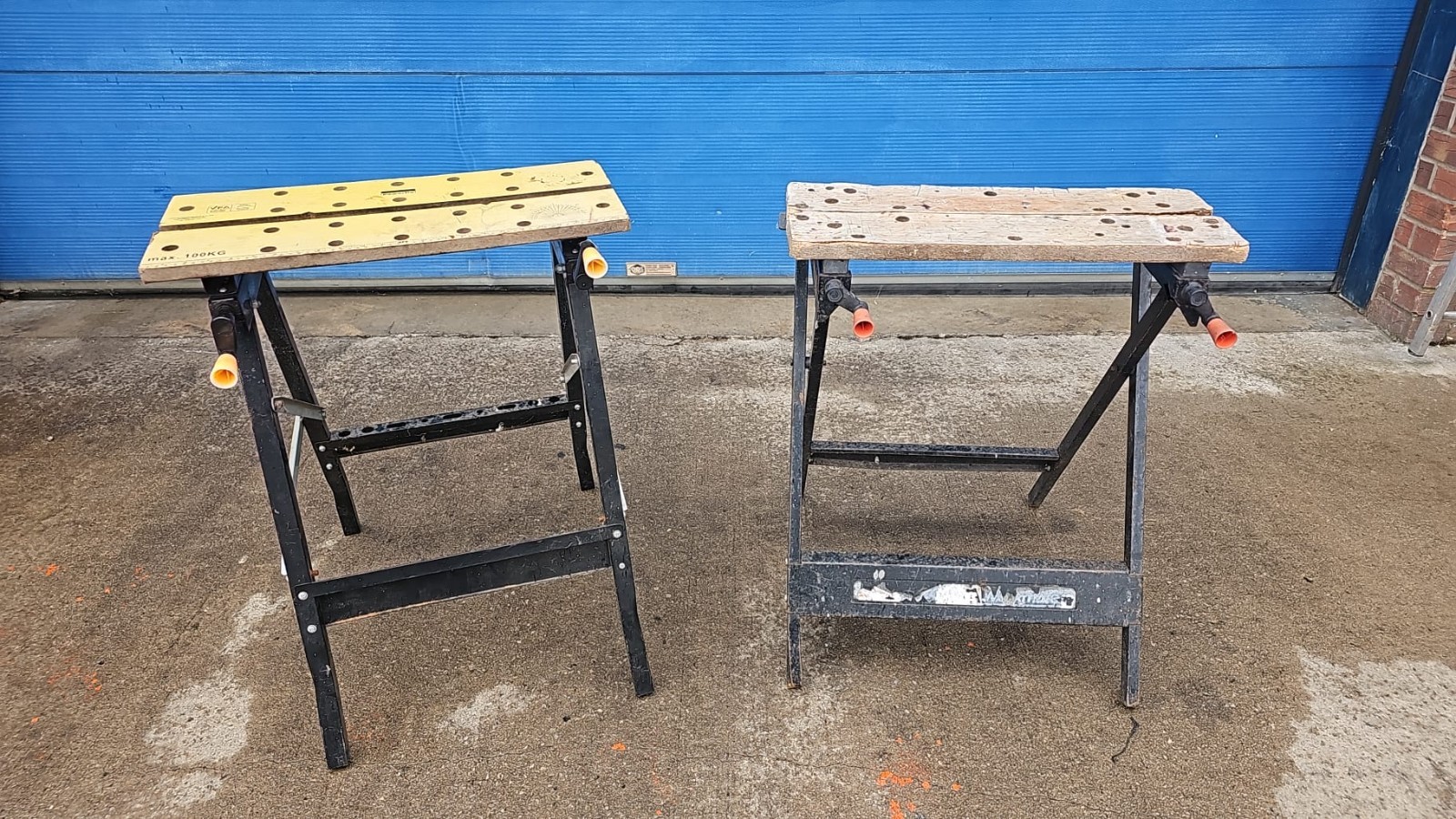 2 x Workmate tables