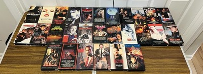 Lot Of 28 VHS Taps The Firm Flash dancer 48 Hours Red Dawn Basic Instinct 