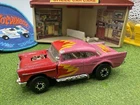 1979 Matchbox Lesney Superfast '57 Chevy Bel Air Pink Red Flames Variation 1957