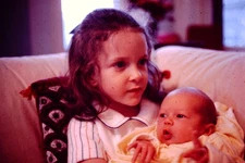 NOV 1972 Family Photo Kid Baby   Slide CB-A