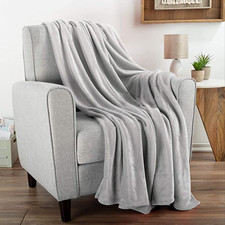 SALE Super Soft Flannel Fleece Blanket Thermal Cosy Winter Throw 120cm x 160cm