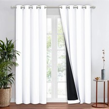 NICETOWN 100 Blackout Window Curtain Panel Cold and Full Light Blocking Drape