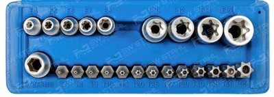 SWSTAHL Set Schraubendreher-Einsatz (Bits) 04186L Chrom-Vanadium-Stahl