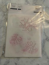 Pinkfresh Studio It's a New Day Floral Stencils 4pc Plastic Set Flowers 114721