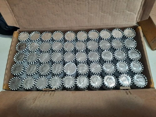 2025 P Kennedy Half Dollar Brilliant Unc Bank Wrapped Rolls(50) ($500 Face)