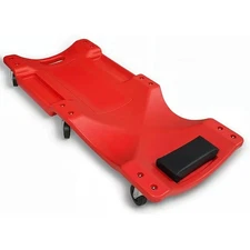 Mechanic Creeper - 40 Inch Rolling Garage Creeper with Padded Headrest and Dual