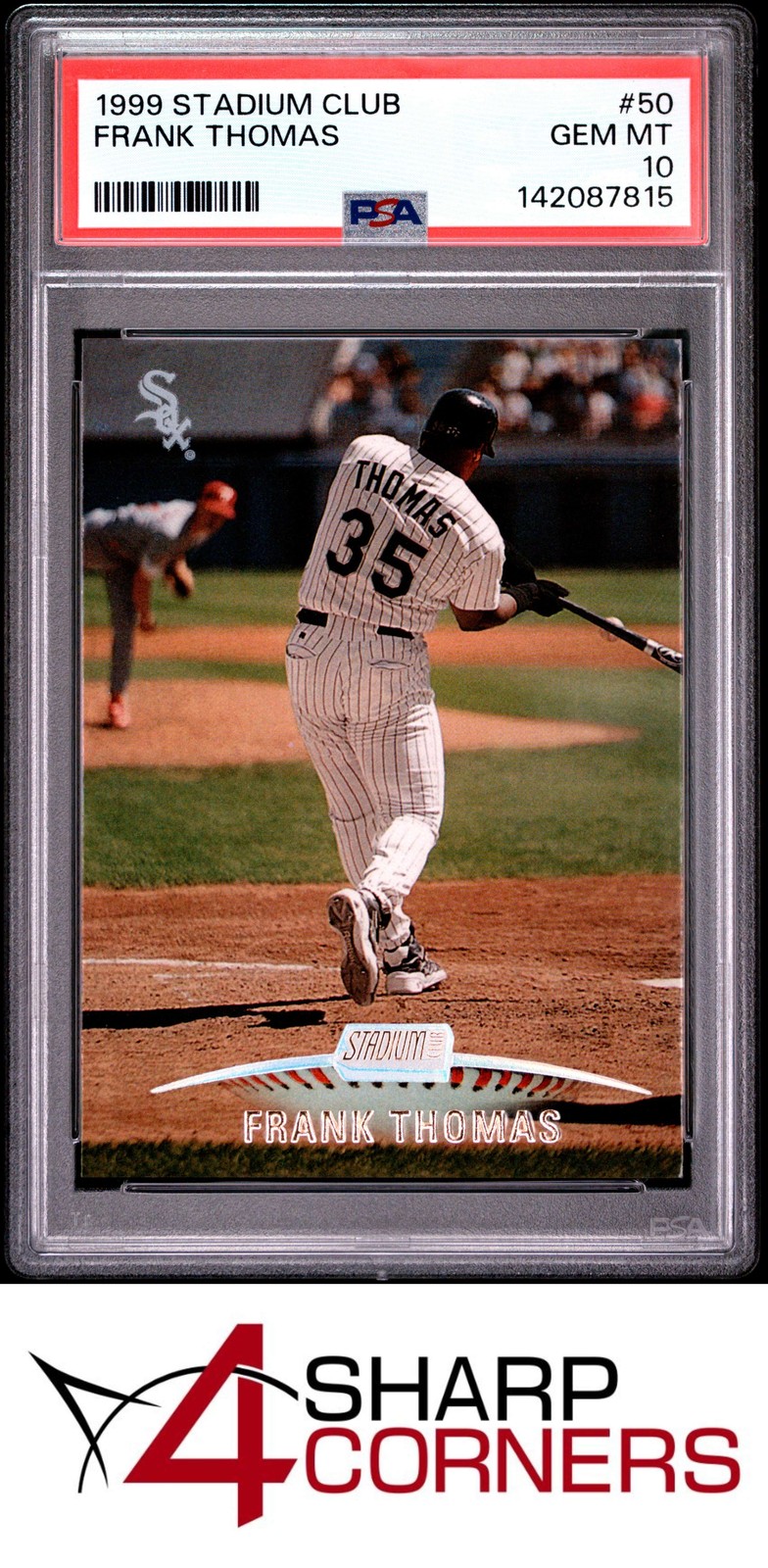 1999 STADIUM CLUB #50 FRANK THOMAS WHITE SOX HOF PSA 10