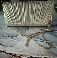 Evening Clutch Gold Bag Purse Wedding Prom Formal Handbag Crossbody