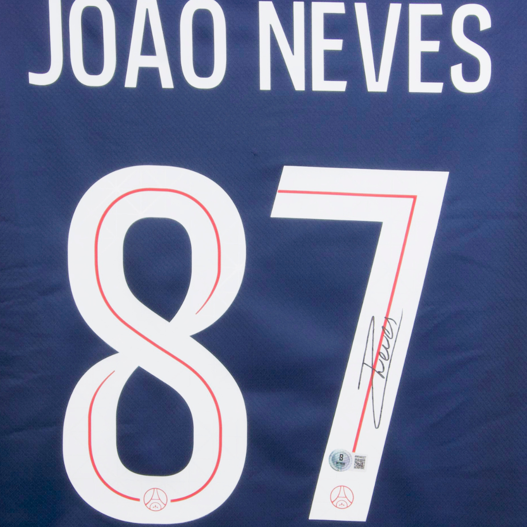JOÃO NEVES 87 ユニフォーム サイン入り ジョアンネヴェス PSG Joao Neves Signed PSG Home Soccer Jersey #87 with Beckett Witness