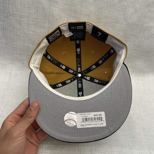 New Era 59Fifty Atlanta Braves Fitted Size 7 Wheat - Picture 4 of 6