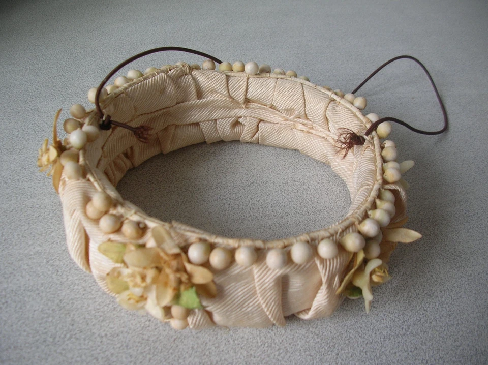 Ancienne couronne de mariée ou de communiante 13 cm - Photo 2/4