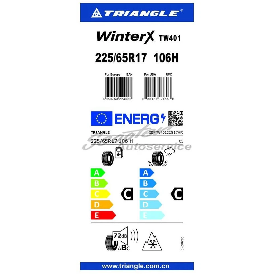 Triangle Winterreifen 225/65 R 17 106H WinterX TW-401 3PMSF XL | 65657 - Bild 2 von 3