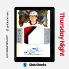 2023 UPPER DECK THE CUP CONNOR BEDARD EXQUISITE COLLECTION ROOKIE PATCH AUTO /98
