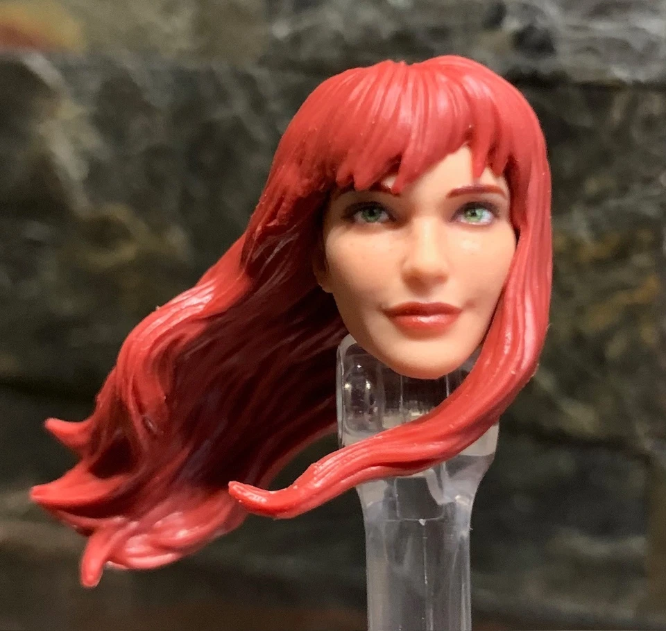 Marvel Legends Head Mary Jane Watson Iron Spider Hasbro 1/12 Magic The Gathering Foto 4 de 4
