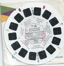 Instructional Ice Skating Ron  Cindy Kauffman B 9501 gaf View-master Reel OOP