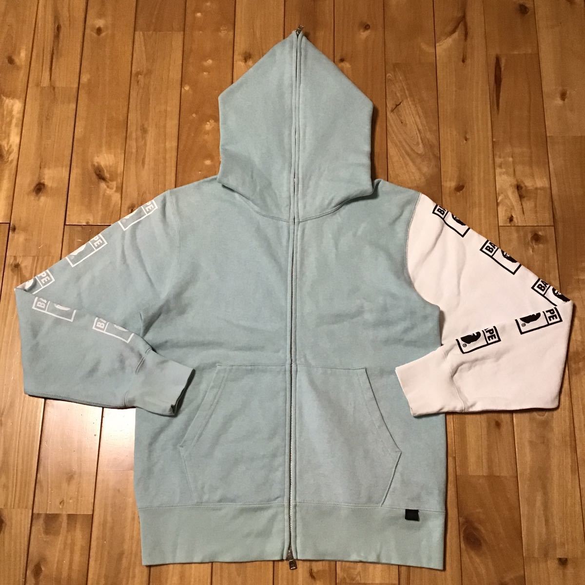 BAPE ASNKA logo full zip hoodie Mint A Bathing Ape Size S | eBay