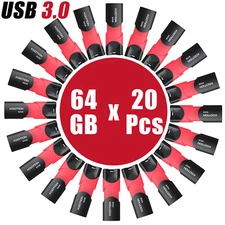 High Speed 64GB 20pcs USB3.0 Flash Drive Thumb Drive Memory Stick External Drive