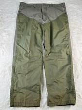 Vintage Ruddy Duck Mens 40x29 Brushmaster Pants Distressed Holes Green USA Made