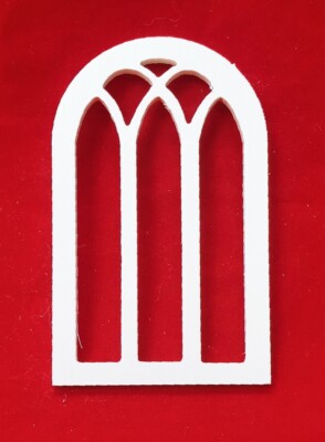 Fensterrahmen aus Sperrholz. Für Puppenstube oder Krippe. 4,9x7,9 cm