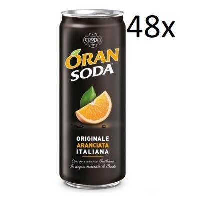 48x Dose Oransoda 330 ml Campari Orange Orangenlimonade italienisch trinken