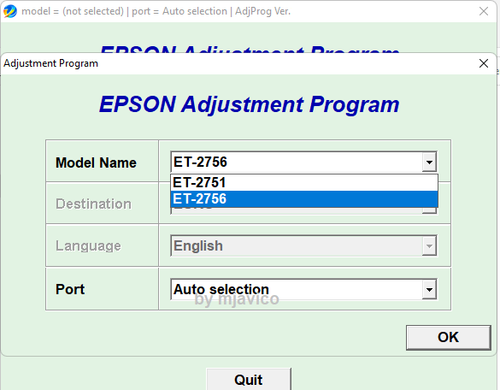 Reset Epson ET2756, ET2751, waste ink counter reset 100% 1Pc key, emailed |  eBay