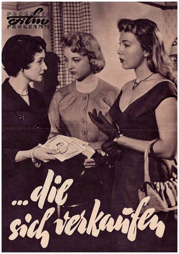 Filmprogramm "...die sich verkaufen", französ.Film , Progress Berlin 1957