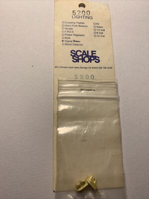 SCALE SHOPS KIT 5200 2-LIGHT SIGNALS BRASS NIP