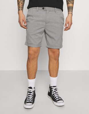 Jack & Jones Shorts JJICONNOR JJSHORTS 21 AKM STS Grey Melange (Hellgrau)