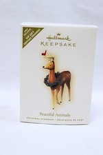VINTAGE 2007 Hallmark Keepsake Ornament Peaceful Animals Reindeer VIP