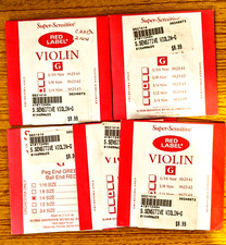5 Super-Sensitive Red Label 1/4 Violin G String SS2143