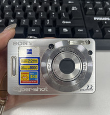 Sony Cyber-shot DSC-W55 7.2MP 3x Optical Zoom Digital Camera -Silver