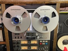 Pair Pioneer Silver Nab 10.5" Reels And Silver Hub Adapters Also For Akai, Teac