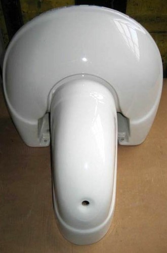 Konsole Halbsäule Diana Plus Alpin Weiß Vitra Clean max Hahnabstand 15 cm außen - Picture 4 of 4
