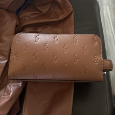 Polo Brown Makeup Bag
