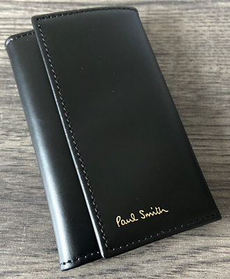PAUL SMITH SIGNATURE STRIPE INTERIOR KEY CASE MADE IN ITALY