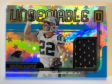 2019 Unparalleled Christian McCaffrey Undeniable Astral /150 Patch Panthers SP