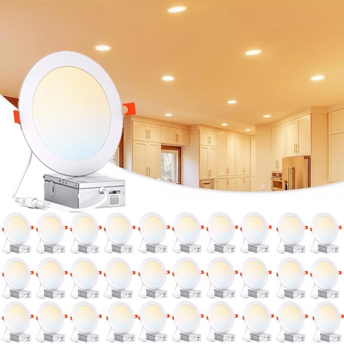 1/5 Pack 6 Inch 5CCT LED Recessed Ceiling Light Night Light Ultra-Thin Lighting - Picture 12 of 20