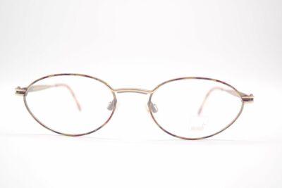 Vintage Mondi 2410 228 52[]19 135 Brown Gold Oval Glasses NOS