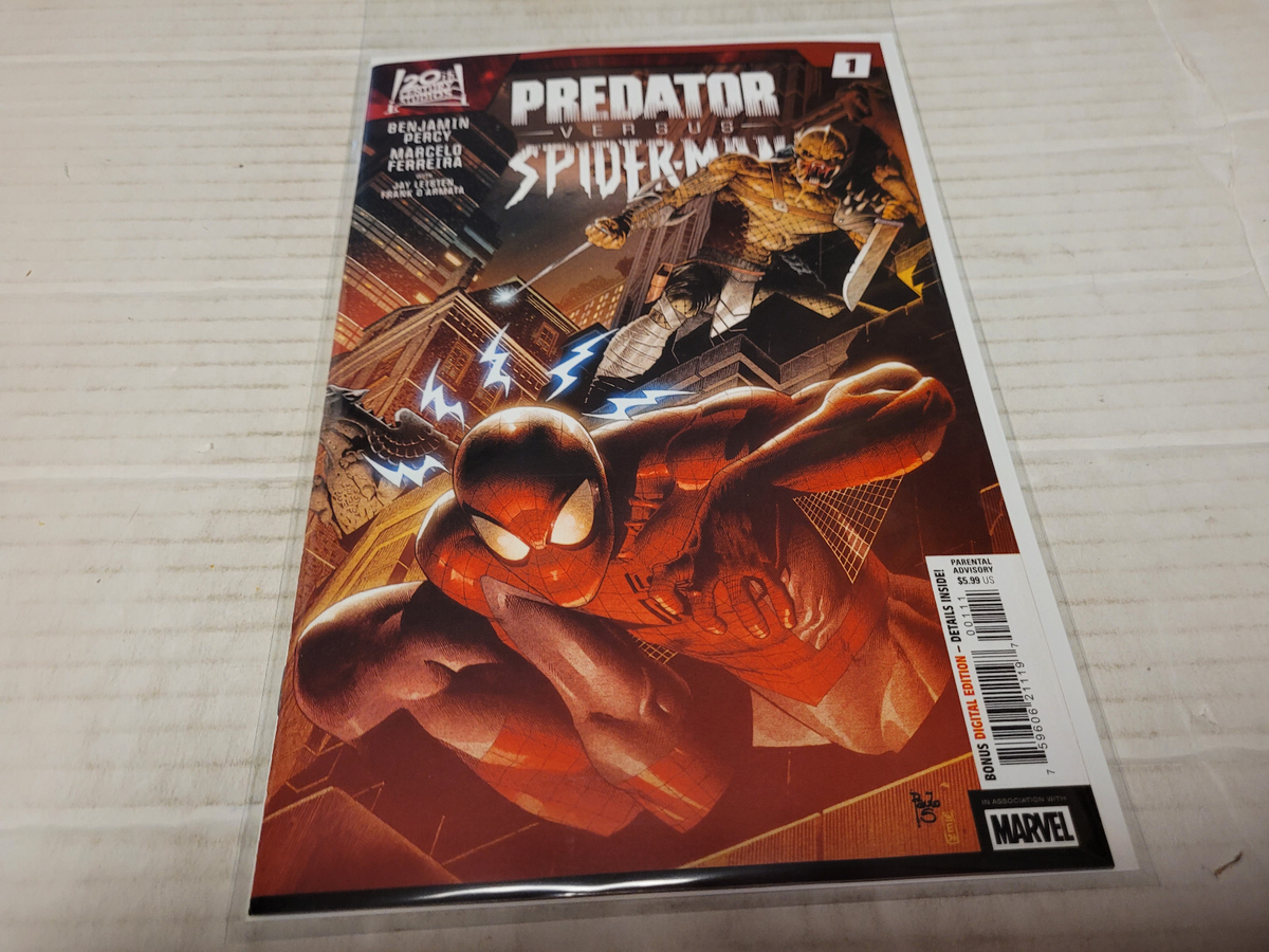Predator versus Spider-Man # 1 (2025, Marvel) 1st Print Main Cover