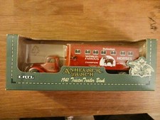 Anheuser Bush 1941 World famous Clydesdale Horses Tractor Trailer Bank Ertl