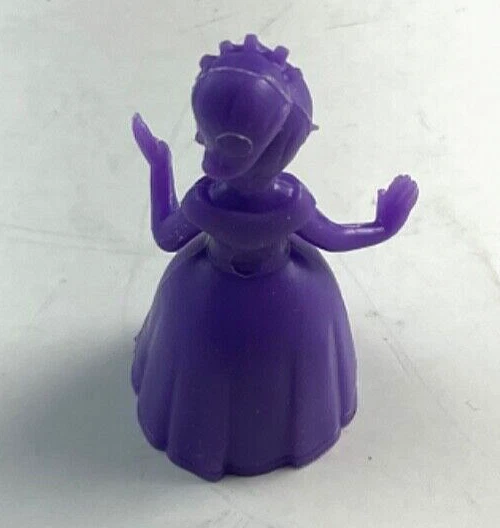 "Lote de 6, 4 adornos para pasteles Princess púrpura 1 rosa 1 plástico duro acuático de aproximadamente 2"" de alto" Foto 4 de 4