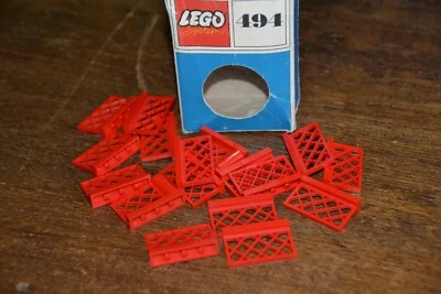 Lego  System 494 60er Zäune 60s gates and fence red mit Box Schachtel OVP - Bild 1 von 4